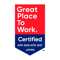 Great Place To Work Certified APR 2026-APR 2027 JAPAN
